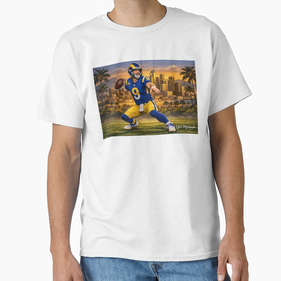 MS Los Angeles Skyline T-Shirt - Custom Art Print Unisex - T-Shirt, Sweatshirt, Hoodie