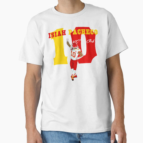 Isiah Pacheco 10 Kc Chiefs T-Shirt - Fun Novelty Design Unisex - T-Shirt, Sweatshirt, Hoodie