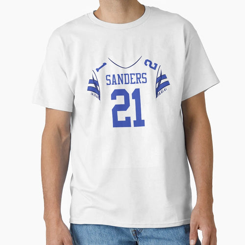 Deion Sanders 21 Jersey T-Shirt - Minimalist Print Men Women - T-Shirt, Sweatshirt, Hoodie
