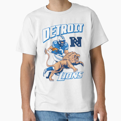Motor City Might Detroit Lions T-Shirt - Aesthetic Graphic for Adults - T-Shirt, Sweatshirt, Hoodie