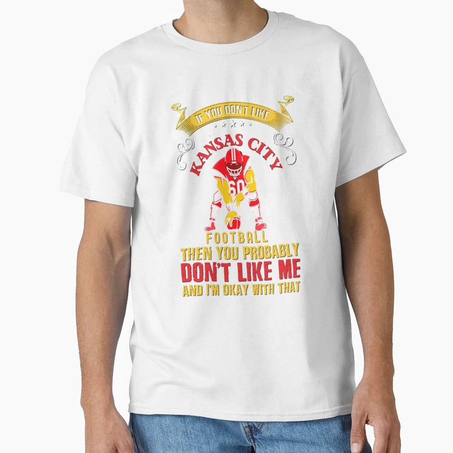 Kansas City Chiefs Football T-Shirt - Fun Novelty Design for Adults - T-Shirt, Sweatshirt, Hoodie
