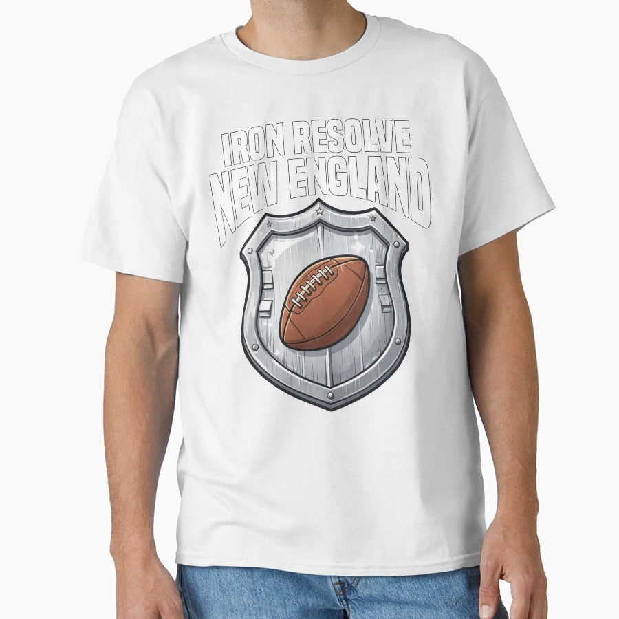 New England Iron Resolve New England T-Shirt - Unique Graphic for Adults - T-Shirt, Sweatshirt, Hoodie