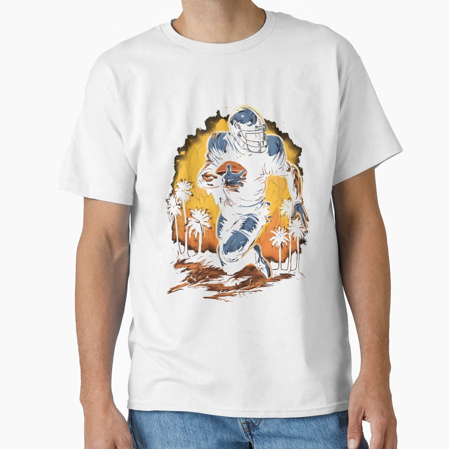 American Football Rugby Player T-Shirt - Minimalist Print for Adults - T-Shirt, Sweatshirt, Hoodie