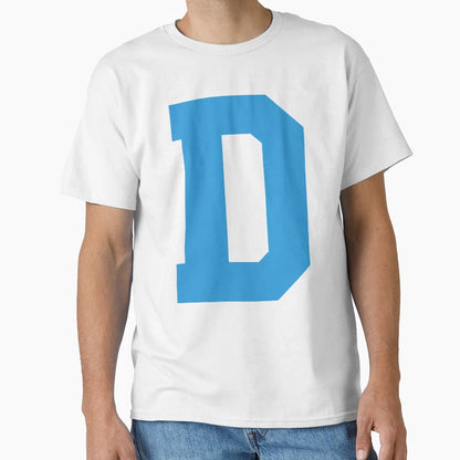 Alphabet Blue D Sports Letter D T-Shirt - Unique Graphic Men Women - T-Shirt, Sweatshirt, Hoodie