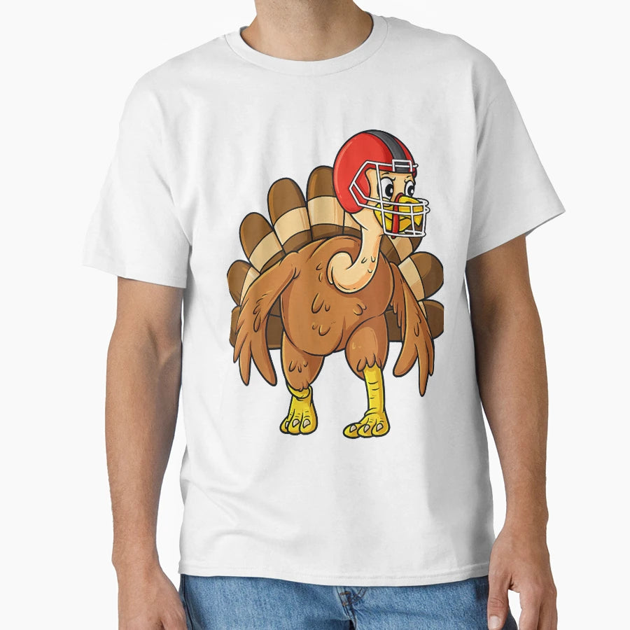 Thanksgiving Turkey Defensive End T-Shirt - Minimalist Print Unisex - T-Shirt, Sweatshirt, Hoodie