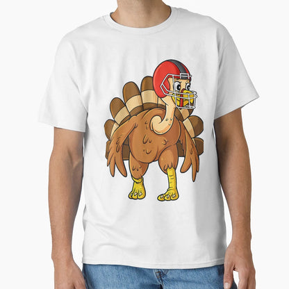 Thanksgiving Turkey Defensive End T-Shirt - Minimalist Print Unisex - T-Shirt, Sweatshirt, Hoodie