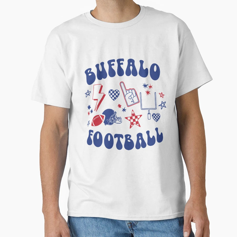 Buffalo Football T-Shirt - Unique Graphic for Adults - T-Shirt, Sweatshirt, Hoodie