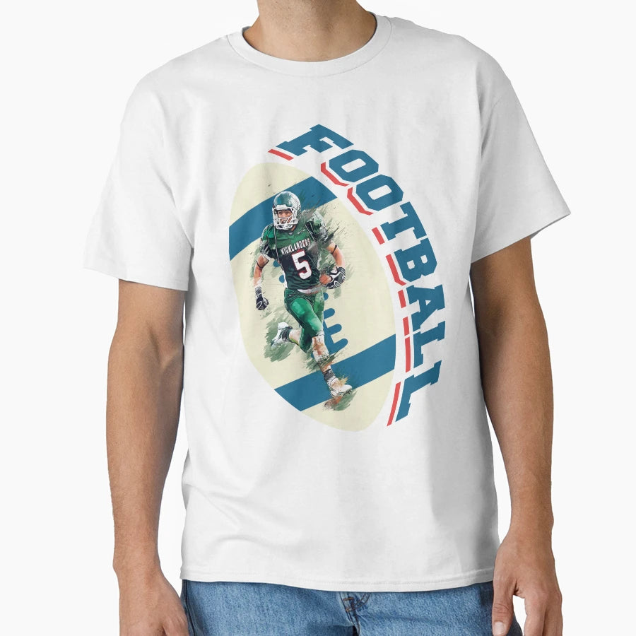Football Football Player T-Shirt - Novelty Apparel for Adults - T-Shirt, Sweatshirt, Hoodie