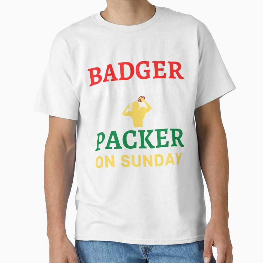 Badger Saturday Packer Sunday T-Shirt - Casual Everyday Wear for Adults - T-Shirt, Sweatshirt, Hoodie