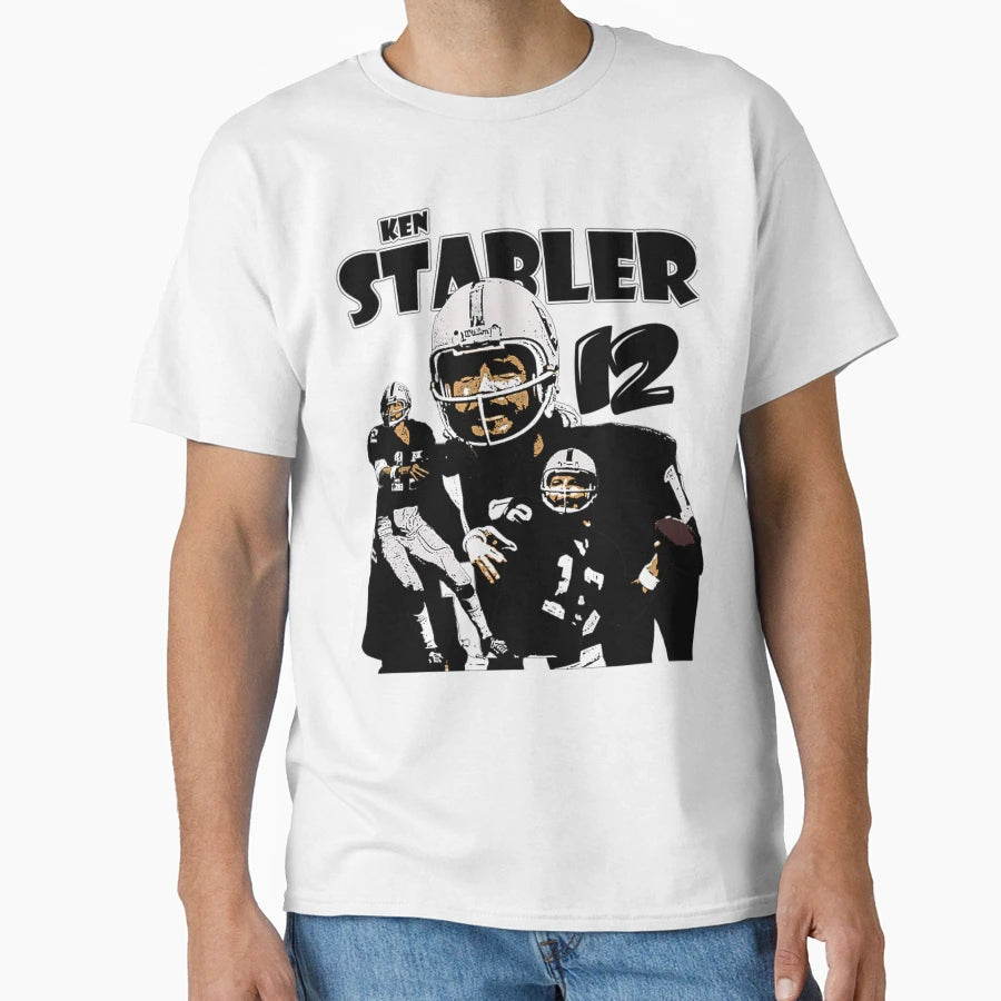 Ken Stabler Quarterback T-Shirt - Unique Graphic Men Women - T-Shirt, Sweatshirt, Hoodie