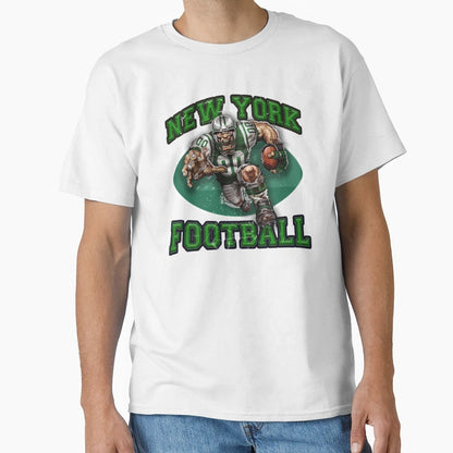 New York Football Detroit Football T-Shirt - Novelty Apparel for Adults - T-Shirt, Sweatshirt, Hoodie