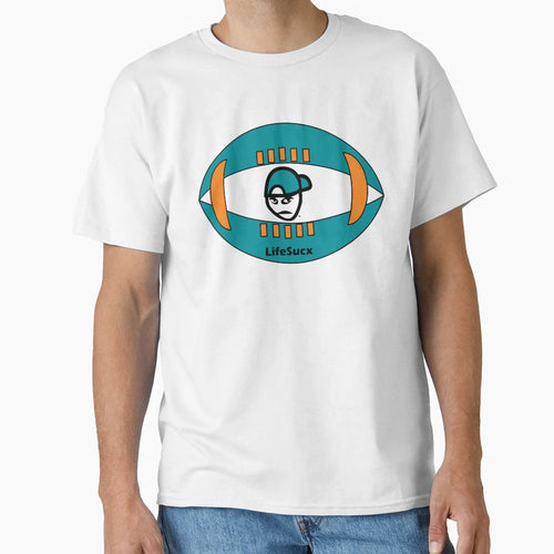 Miami Dolphins Colors Lifesucx Angry T-Shirt - Custom Art Print Men Women - T-Shirt, Sweatshirt, Hoodie