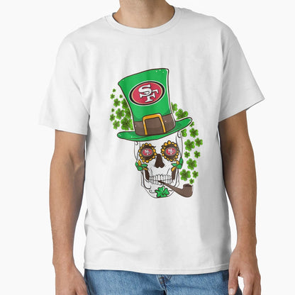 Funny St Patricks Day Irish Skull T-Shirt - Aesthetic Graphic for Adults - T-Shirt, Sweatshirt, Hoodie