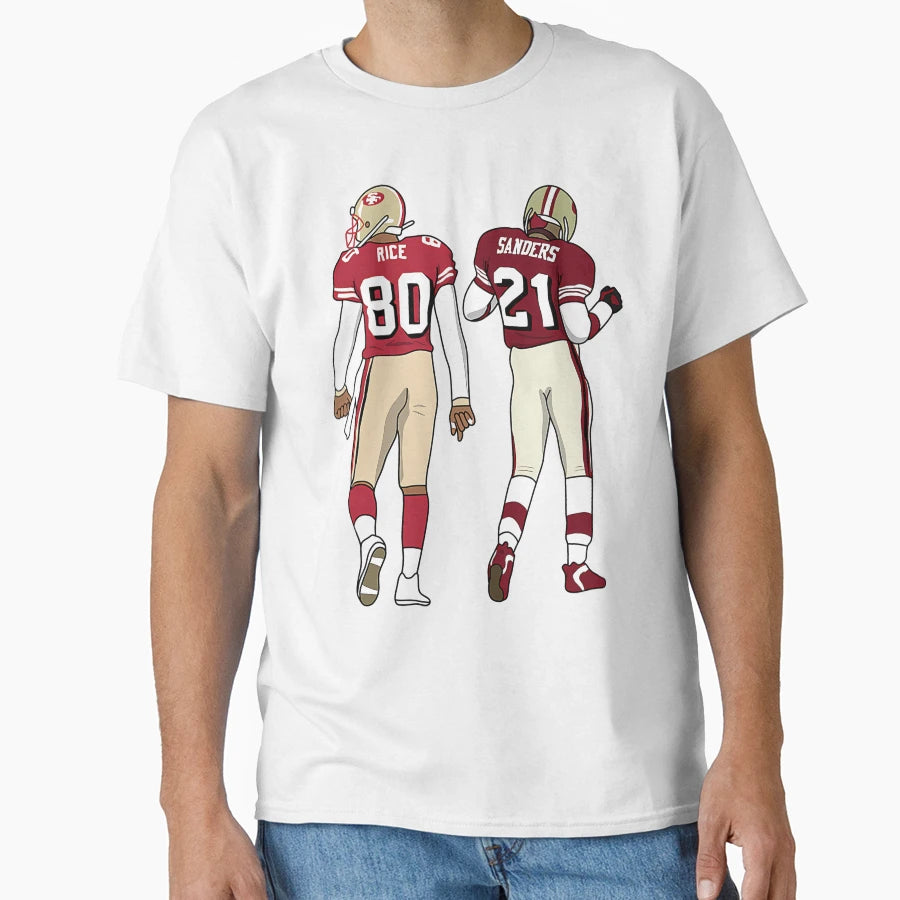 Deion Sanders Jerry Rice T-Shirt - Casual Everyday Wear Men Women - T-Shirt, Sweatshirt, Hoodie