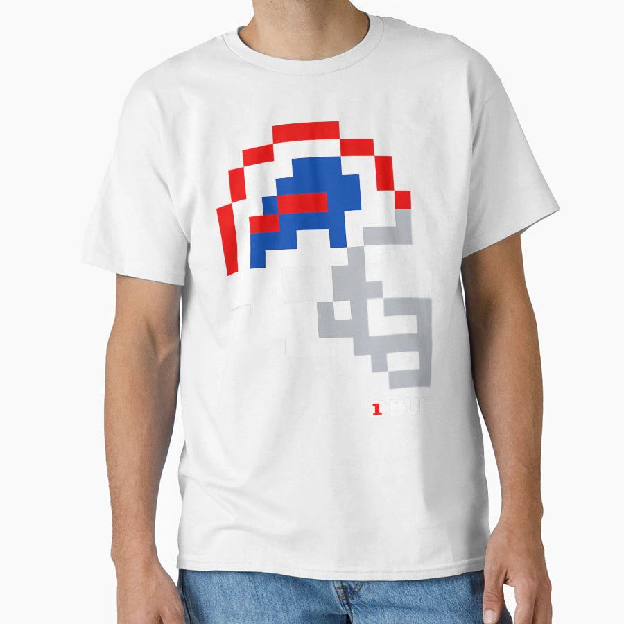 Buf White Helmet Tecmo Bowl T-Shirt - Custom Art Print for Adults - T-Shirt, Sweatshirt, Hoodie
