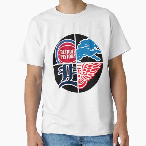 Detroitt Sports Quad T-Shirt - Minimalist Print Men Women - T-Shirt, Sweatshirt, Hoodie