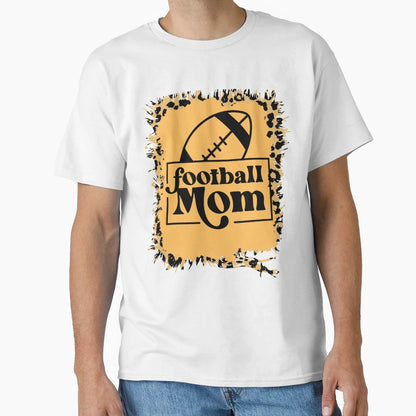 Football Mom Leopard T-Shirt - Unique Graphic Unisex - T-Shirt, Sweatshirt, Hoodie