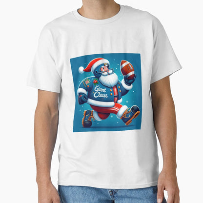 New York Giants Santa Claus T-Shirt - Graphic Print Unisex - T-Shirt, Sweatshirt, Hoodie