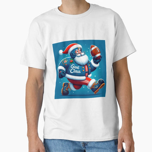 New York Giants Santa Claus T-Shirt - Graphic Print Unisex - T-Shirt, Sweatshirt, Hoodie