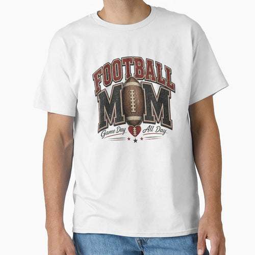 Football Mom Game Day T-Shirt - Unique Graphic for Adults - T-Shirt, Sweatshirt, Hoodie
