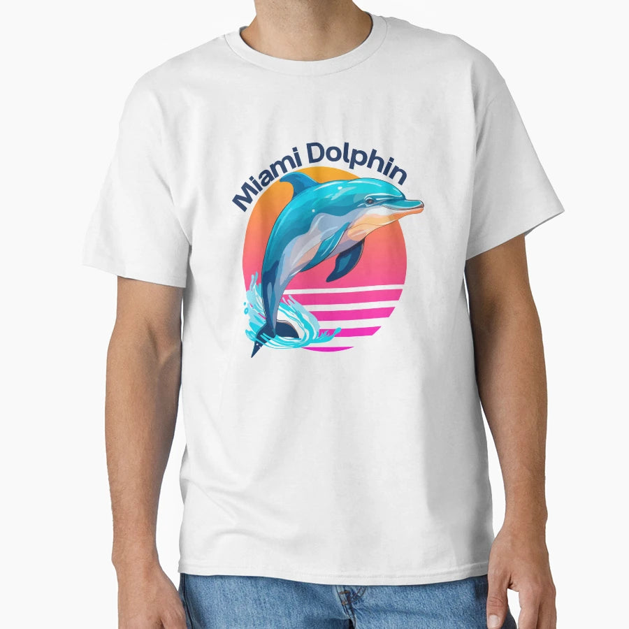 Swimming Creativity Miami Dolphin Pod T-Shirt - Unique Graphic for Adults - T-Shirt, Sweatshirt, Hoodie