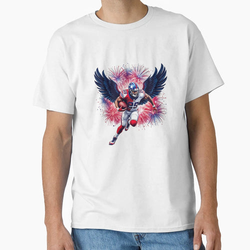 Independence Day American Flag T-Shirt - Fun Novelty Design Men Women - T-Shirt, Sweatshirt, Hoodie