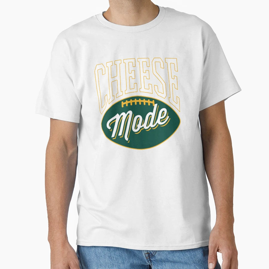 Cheese Mode Green Bay Packers T-Shirt - Fun Novelty Design for Adults - T-Shirt, Sweatshirt, Hoodie