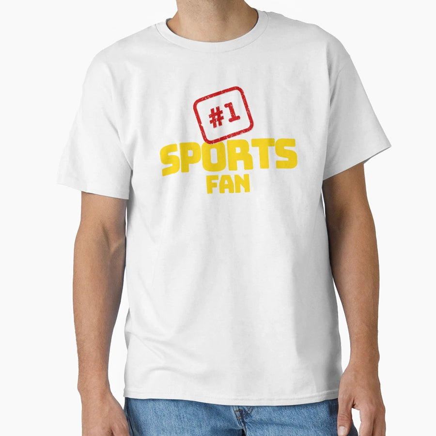 1 Sports Fan Yellow T-Shirt - Novelty Apparel for Adults - T-Shirt, Sweatshirt, Hoodie