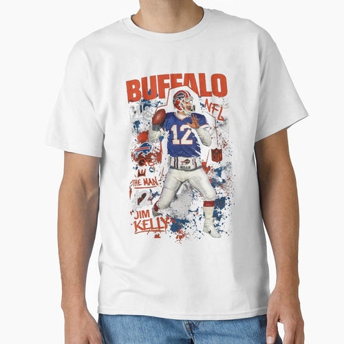 Jim Kelly Heat Check Buffalo Bills Qb T-Shirt - Fun Novelty Design Unisex - T-Shirt, Sweatshirt, Hoodie