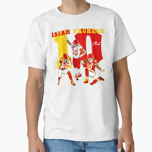 Isiah Pacheco 10 Kc Chiefs T-Shirt - Fun Novelty Design Men Women - T-Shirt, Sweatshirt, Hoodie
