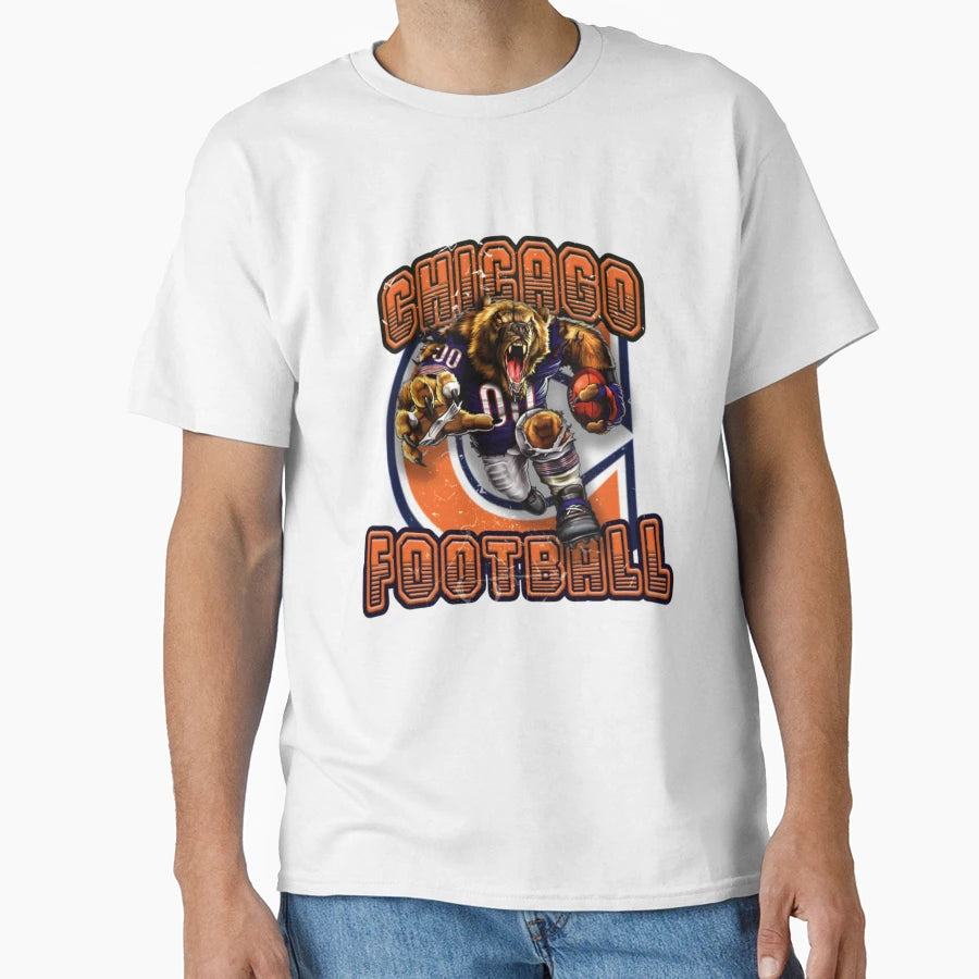 Chicago Football 4 T-Shirt - Fun Novelty Design for Adults - T-Shirt, Sweatshirt, Hoodie