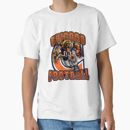 Chicago Football 4 T-Shirt - Fun Novelty Design for Adults - T-Shirt, Sweatshirt, Hoodie