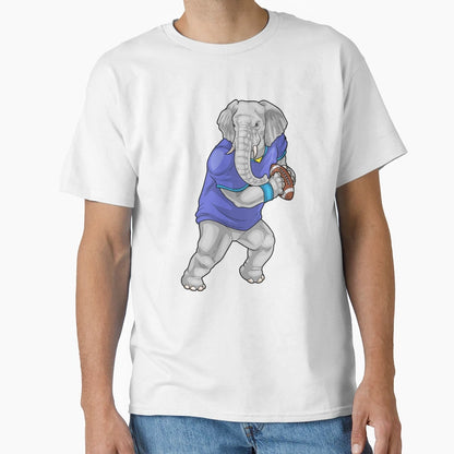 Elephant American Football T-Shirt - Trendy Graphic Unisex - T-Shirt, Sweatshirt, Hoodie