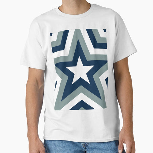 Cowboys Geometric Minimal T-Shirt - Casual Everyday Wear for Adults - T-Shirt, Sweatshirt, Hoodie