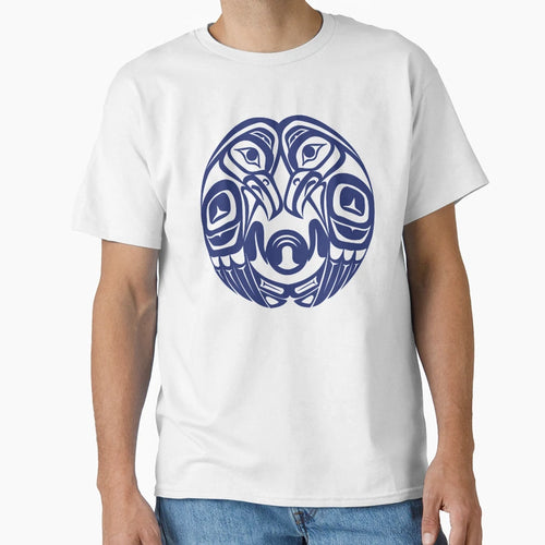 Double Raven Circle Pacific T-Shirt - Fun Novelty Design for Adults - T-Shirt, Sweatshirt, Hoodie