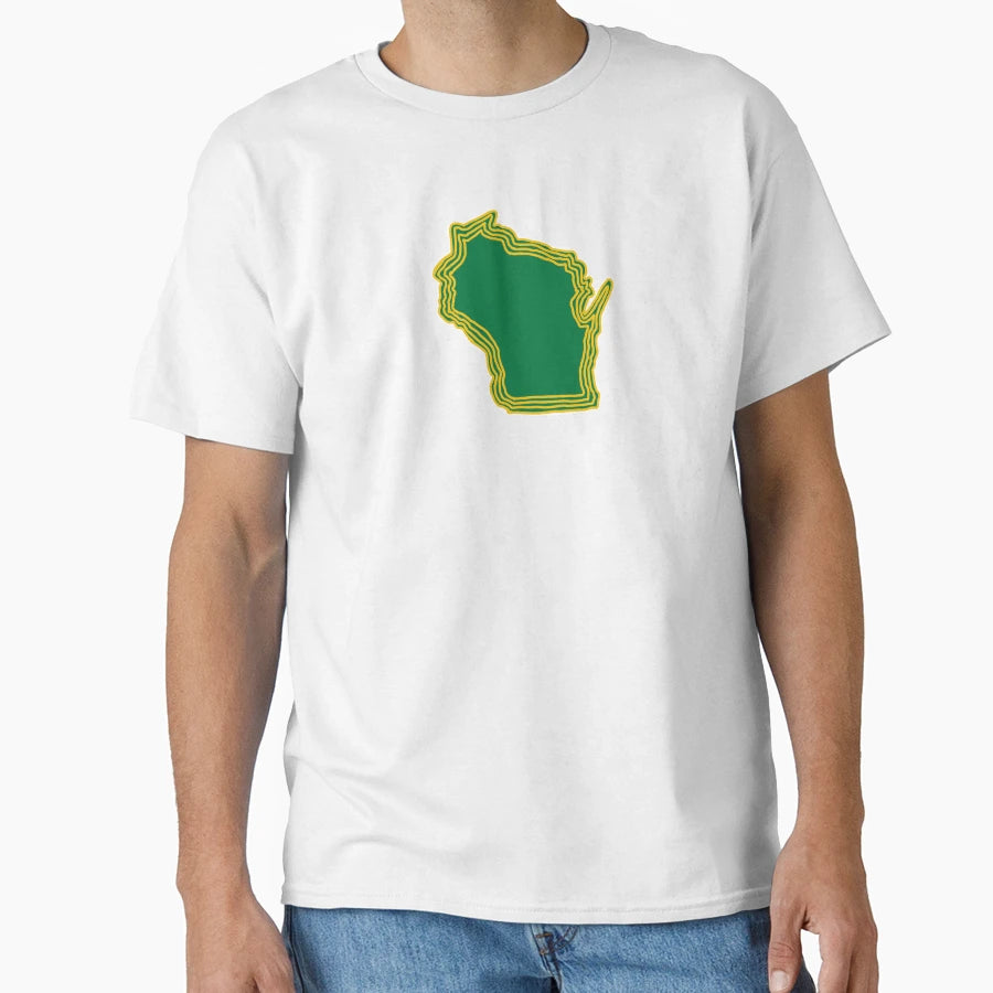 Green Gold Wisco T-Shirt - Fun Novelty Design Unisex - T-Shirt, Sweatshirt, Hoodie