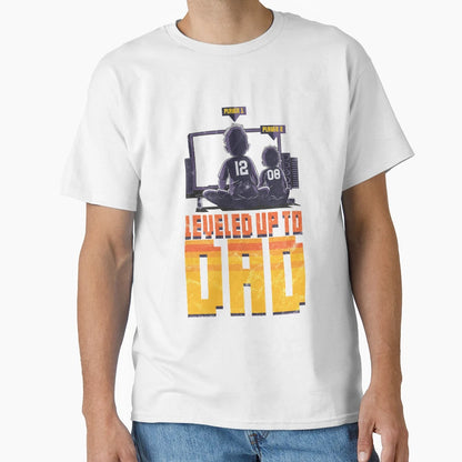 Father Son Gamer Level Up T-Shirt - Custom Art Print Unisex - T-Shirt, Sweatshirt, Hoodie