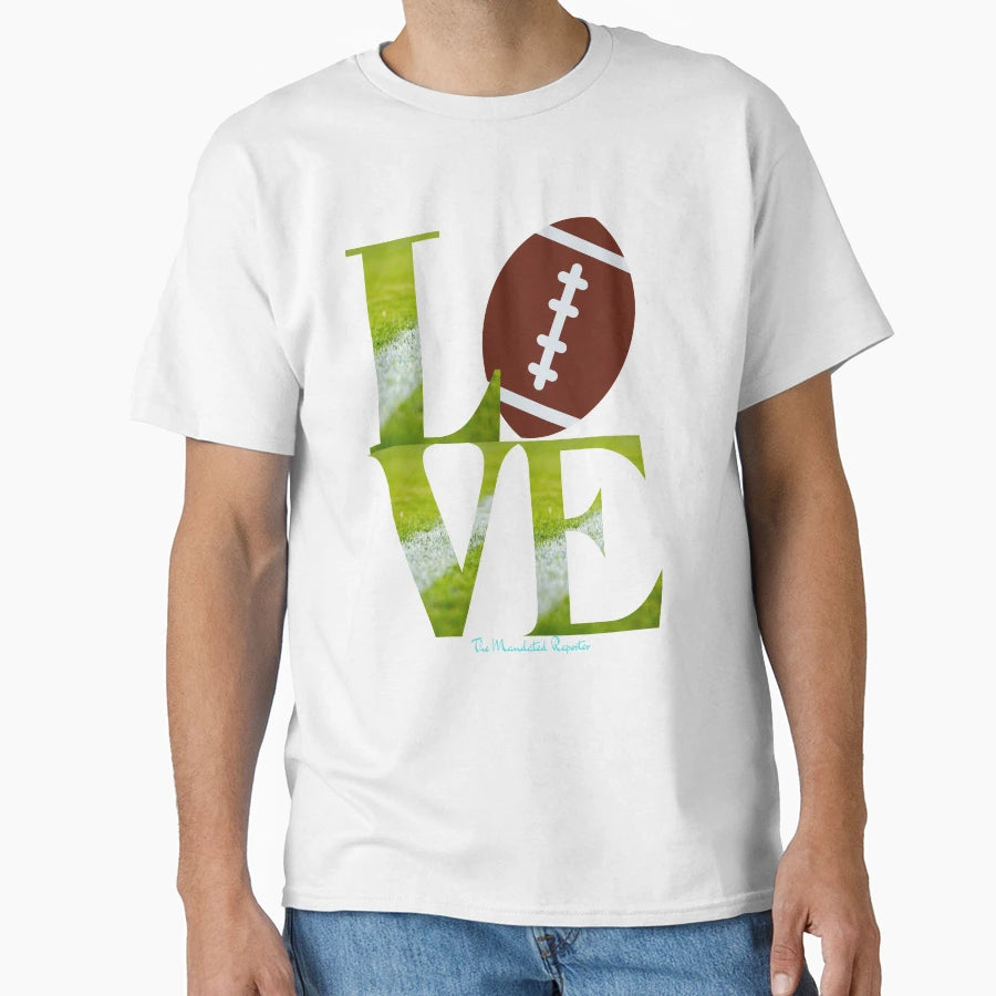 American Football Love T-Shirt - Graphic Print Men Women - T-Shirt, Sweatshirt, Hoodie