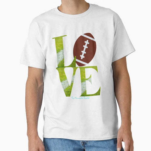 American Football Love T-Shirt - Graphic Print Men Women - T-Shirt, Sweatshirt, Hoodie