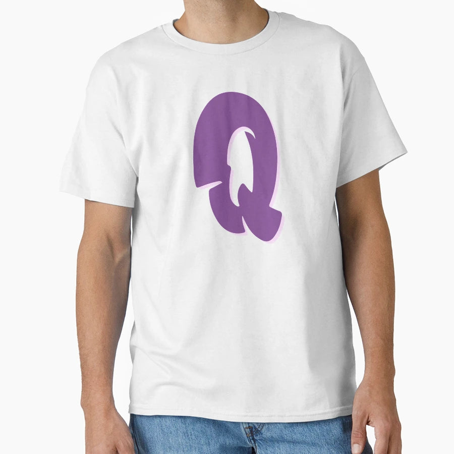 Purple Graffiti Letter Q T-Shirt - Novelty Apparel for Adults - T-Shirt, Sweatshirt, Hoodie