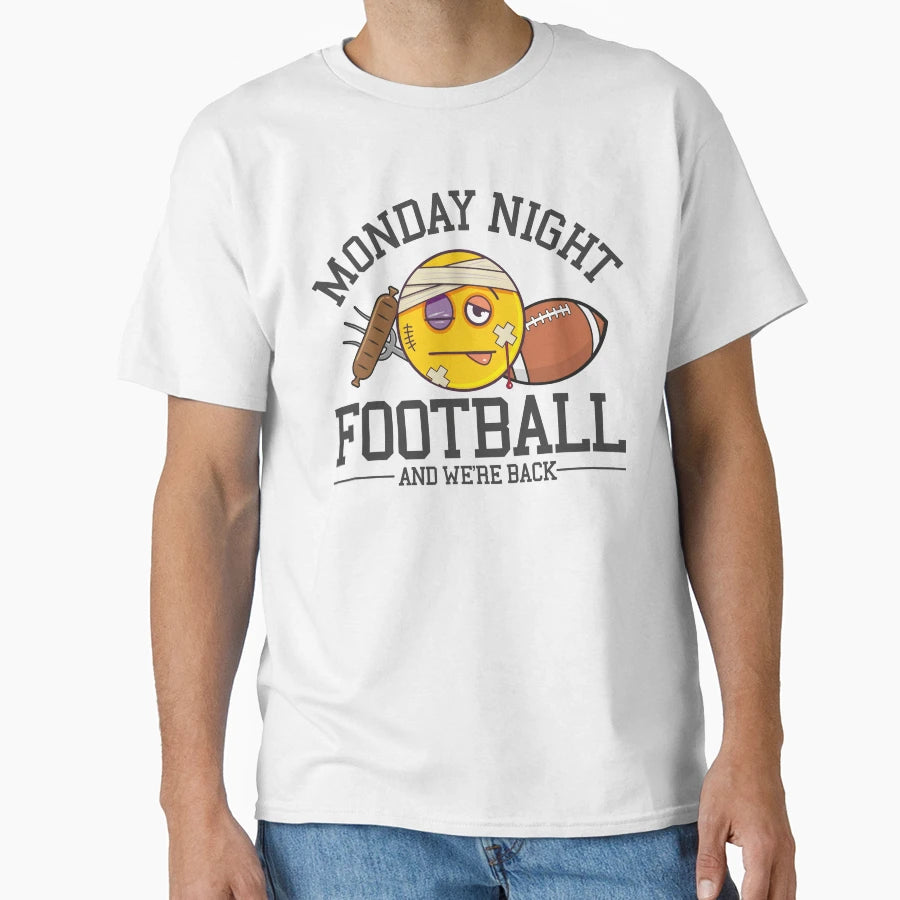 Monday Night Football Emoji T-Shirt - Unique Graphic for Adults - T-Shirt, Sweatshirt, Hoodie