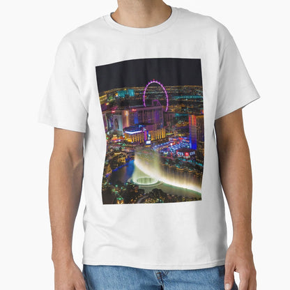Las Vegas Nevada City Lights T-Shirt - Minimalist Print Men Women - T-Shirt, Sweatshirt, Hoodie