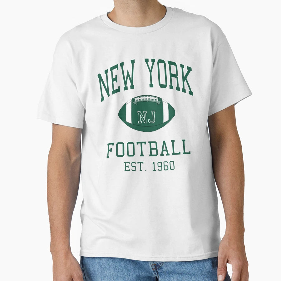 New York Football T-Shirt - Aesthetic Graphic Men Women - T-Shirt, Sweatshirt, Hoodie