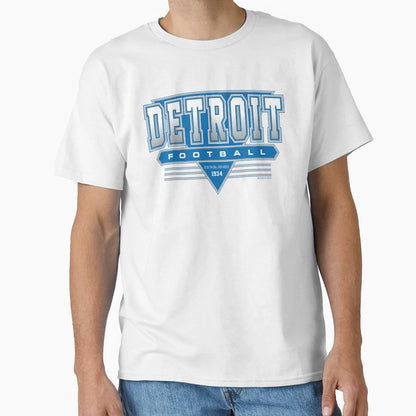 Detroit Football Lions Inspired 90S T-Shirt - Minimalist Print for Adults - T-Shirt, Sweatshirt, Hoodie