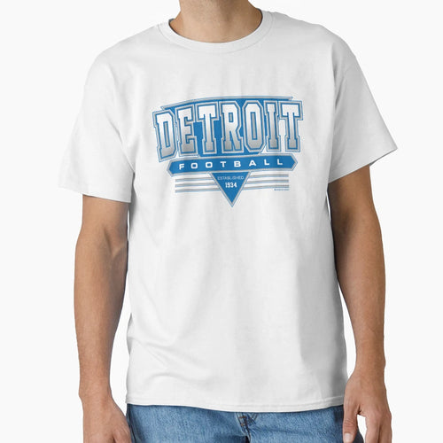 Detroit Football Lions Inspired 90S T-Shirt - Minimalist Print for Adults - T-Shirt, Sweatshirt, Hoodie
