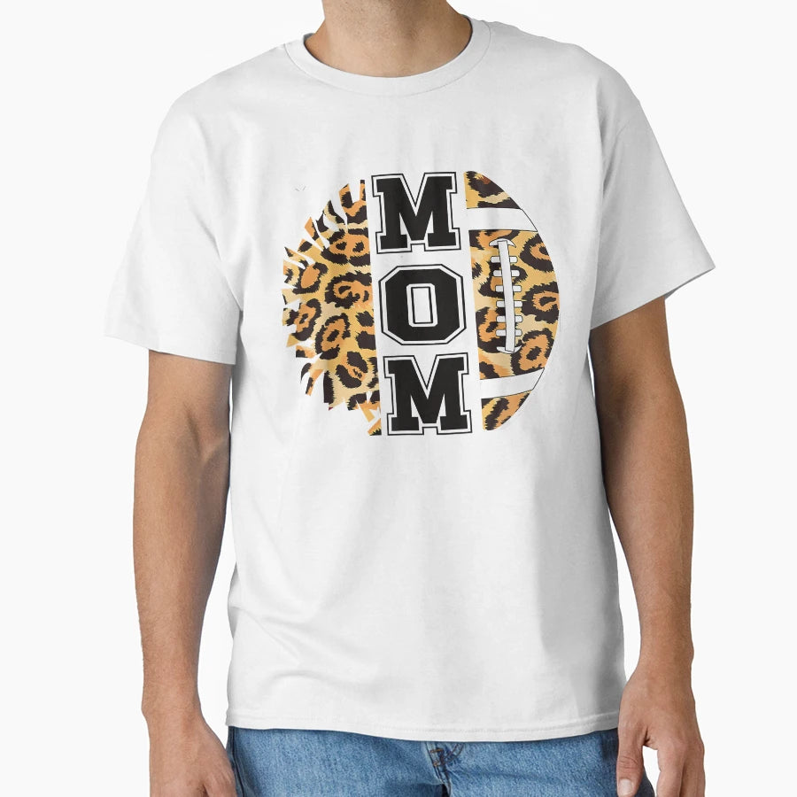 Proud Football And Cheerleading Mom T-Shirt - Minimalist Print Men Women - T-Shirt, Sweatshirt, Hoodie
