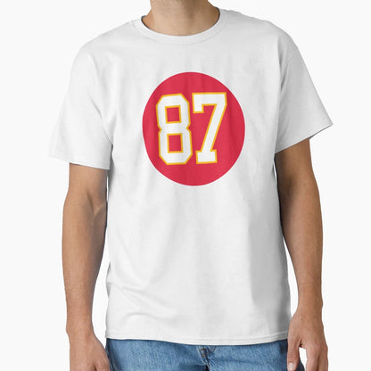 TK Number 87 Jersey Kansas City T-Shirt - Fun Novelty Design for Adults - T-Shirt, Sweatshirt, Hoodie
