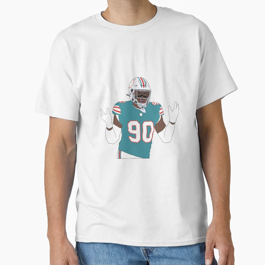 Miami Dolphins Shaq Lawson T-Shirt - Aesthetic Graphic Men Women - T-Shirt, Sweatshirt, Hoodie