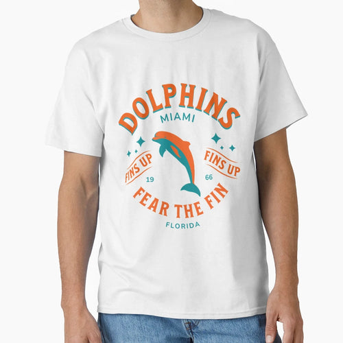 Art Miami Dolphins T-Shirt - Unique Graphic for Adults - T-Shirt, Sweatshirt, Hoodie