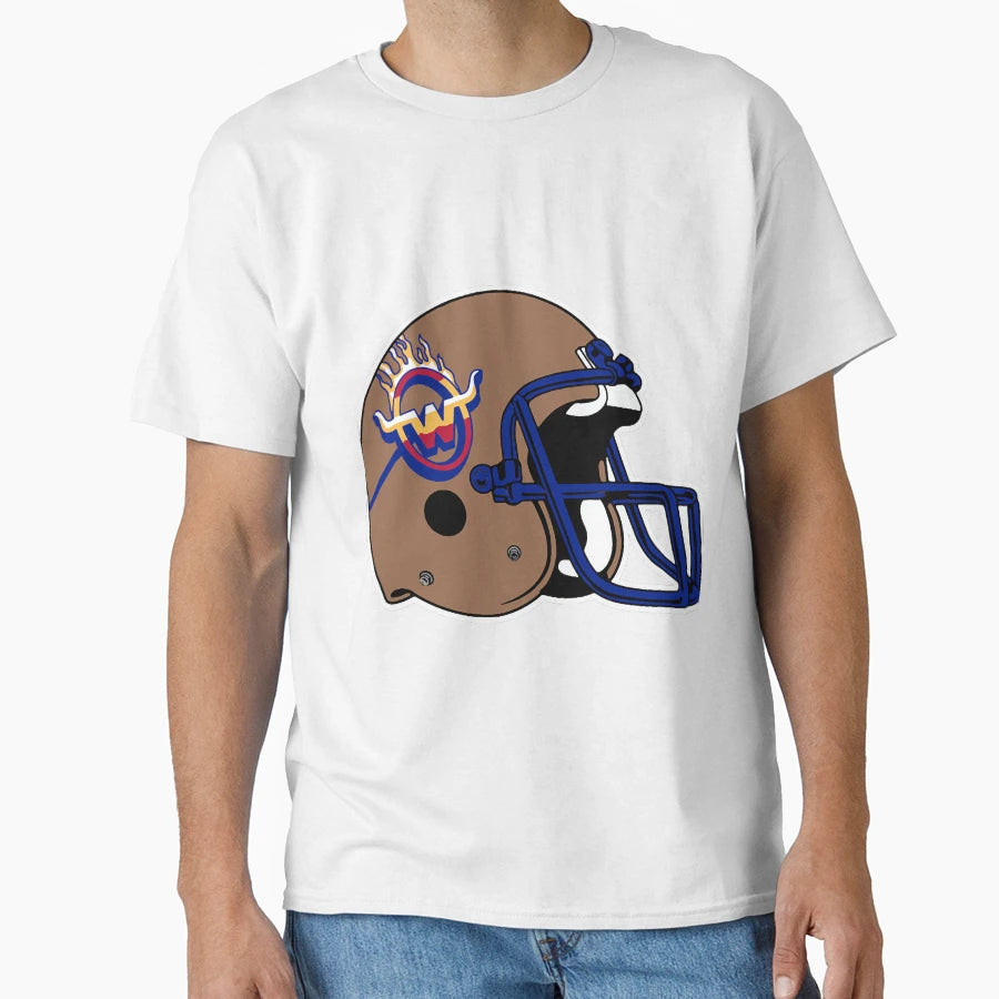 Usfl Wranglers Helmet Defunct T-Shirt - Fun Novelty Design Men Women - T-Shirt, Sweatshirt, Hoodie